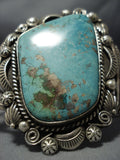 Striking Native American Jewelry Navajo Royston Turquoise Sterling Silver Marc James Bracelet-Nativo Arts