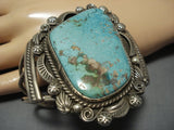 Striking Native American Jewelry Navajo Royston Turquoise Sterling Silver Marc James Bracelet-Nativo Arts