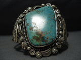 Striking Native American Jewelry Navajo Royston Turquoise Sterling Silver Marc James Bracelet-Nativo Arts