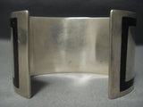 Striking Vintage Allen Brown Sterling Native American Jewelry Silver Bracelet Old-Nativo Arts
