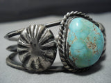 Striking Vintage Native American Jewelry Navajo Royston Turquoise Sterling Silver Cuff Bracelet-Nativo Arts