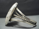 Striking Vintage Navajo Intense Huge Wildhrse Turquoise Sterling Silver Bracelet-Nativo Arts