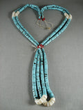 Striking Vintage Navajo Native American Jewelry jewelry Spider Turquoise Necklace-Nativo Arts
