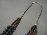 Striking Vintage Navajo Sterling Silver Native American Necklace Old-Nativo Arts