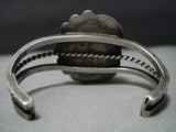 Striking Vintage Navajo Sterling Silver Turquoise Bracelet Native American Jewelry-Nativo Arts
