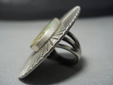 Striking Vntage Native American Jewelry Navajo Royston Turquoise Sterling Silver Ring-Nativo Arts