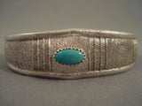 Stunning Tufa Casted Domed Turquoise Native American Jewelry Silver Navajo Bracelet-Nativo Arts