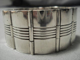 Stunning Vendever Vintage Native American Navajo Sterling Silver Bracelet Old-Nativo Arts