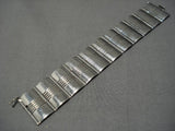 Stunning Vendever Vintage Native American Navajo Sterling Silver Bracelet Old-Nativo Arts