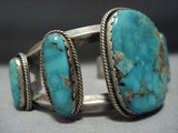Stunning Vintage Native American Jewelry Hopi Royston Turquoise Sterling Silver Tawanghongua Bracelet-Nativo Arts