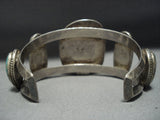 Stunning Vintage Native American Jewelry Hopi Royston Turquoise Sterling Silver Tawanghongua Bracelet-Nativo Arts