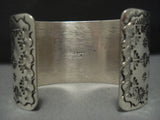 Stunning Vintage Native American Jewelry Navajo Blue Turquoise Kay Rogers Sterling Silver Bracelet-Nativo Arts