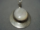 Stunning Vintage Native American Jewelry Navajo Sterling Silver Mother Ofpearl Bracelet-Nativo Arts