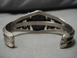 Stunning Vintage Native American Navajo Carico Lake Turquoise Sterling Silver Bracelet Old-Nativo Arts