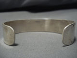 Stunning Vintage Native American Navajo Triple Turquoise Sterling Silver Bracelet Cuff Old-Nativo Arts