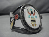 Stunning Vintage Native American Navajo Turquoise Sterling Silver Naitve American Bracelet Old-Nativo Arts