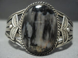Stunning Vintage Navajo Agate Sterling Native American Jewelry Silver Bracelet-Nativo Arts