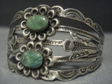 Stunning Vintage Navajo Coin Native American Jewelry Silver Bracelet Old-Nativo Arts