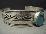 Stunning Vintage Navajo Green Royston Turquoise Sterling Native American Jewelry Silver Bracelet-Nativo Arts