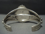 Stunning Vintage Navajo Green Turquoise Sterling Silver Native American Jewelry Bracelet-Nativo Arts