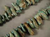 Stunning Vintage Navajo Native American Jewelry jewelry Royston turquoise Slab Necklace-Nativo Arts
