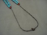 Stunning Vintage Navajo Native American Jewelry jewelry/ Santo Domingo #8 Turquoise Heishi Necklace Old-Nativo Arts