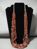 Stunning Vintage Navajo Native American Jewelry jewelry Spiny Oyster Necklace Old-Nativo Arts