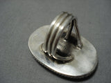 Stunning Vintage Navajo Rare #8 Turquoise Ring Native American Jewelry Jewelry-Nativo Arts