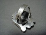 Stunning Vintage Navajo Royston Turquoise Native American Jewelry Silver Squash Ring-Nativo Arts