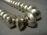 Stunning Vintage Navajo **signed** Sterling Native American Jewelry Silver Pod Necklace-Nativo Arts
