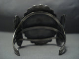 Stunning Vintage Navajo Sterling Native American Jewelry Silver Cheif Bracelet-Nativo Arts
