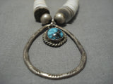 Stunning Vintage Navajo Sterling Silver Native American Necklace Old-Nativo Arts