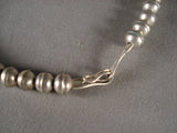 Stunning Vintage Navajo Turquoise Native American Jewelry Silver Necklace Old-Nativo Arts