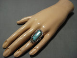 Superior Apache Turquoise Vintage Navajo Sterling Silver Native American Jewelry Ring-Nativo Arts