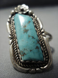 Superior Apache Turquoise Vintage Navajo Sterling Silver Native American Jewelry Ring-Nativo Arts