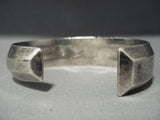 Superior Intricacy Inlaid Vintage Navajo Crow Springs Turquoise Native American Jewelry Silver Bracelet-Nativo Arts