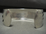 Superior Vintage Hopi/ Navajo 'Winged Kachina' Native American Jewelry Silver Bracelet Old Jewelry-Nativo Arts