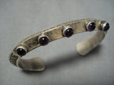 Superior Vintage Native American Jewelry Navajo Rug And Amethyst Sterlng Silver Bracelet-Nativo Arts