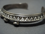 Superior Vintage Native American Jewelry Navajo Rug And Amethyst Sterlng Silver Bracelet-Nativo Arts