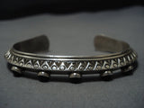 Superior Vintage Native American Jewelry Navajo Rug And Amethyst Sterlng Silver Bracelet-Nativo Arts