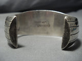 Superior Vintage Native American Jewelry Navajo Turquoise Sterling Silver Bracelet Cuff Old-Nativo Arts