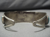 Superior Vintage Native American Navajo Royston Turquoise Sterling Silver Bracelet Old-Nativo Arts