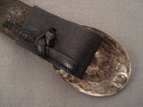 Superior Vintage Navajo Hand Wrought Native American Jewelry Silver Turquoise Concho Belt Old-Nativo Arts