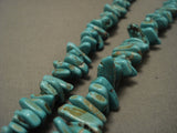 Superior Vintage Navajo Native American Jewelry jewelry 'Rectangular Nugget' Turquoise Jacla Necklace-Nativo Arts