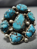Superior Vintage Navajo Paul Frank Sterling Silver Native American Ring Old-Nativo Arts