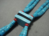 Superior Vintage Santo Domingo/ Navajo Native American Jewelry jewelry 'Graduating Turquoise' Necklace Old-Nativo Arts