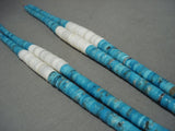 Superior Vintage Santo Domingo/ Navajo Native American Jewelry jewelry 'Graduating Turquoise' Necklace Old-Nativo Arts