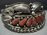 Superlative Vintage Native American Jewelry Hopi Cleve Honyaktewa Sterling Silver Turquoise Bracelet-Nativo Arts