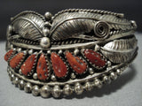 Superlative Vintage Native American Jewelry Hopi Cleve Honyaktewa Sterling Silver Turquoise Bracelet-Nativo Arts