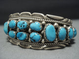 Superlative Vintage Native American Jewelry Navajo Synergy Turquoise Sterling Silver Begay Bracelet-Nativo Arts